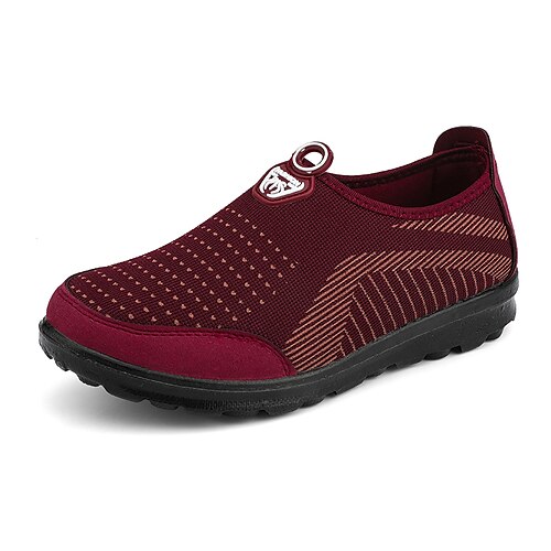 Femme Basket Chaussures Flyknit du quotidien Eté Talon Plat Bout rond Casual Minimalisme Marche Tissage Volant Mocassins Couleur Pleine Rouge Café
Femme Basket Chaussures Flyknit du quotidien Eté Talon Plat Bout rond Casual Minimalisme Marche Tissage Volant Mocassins Couleur Pleine Rouge Café