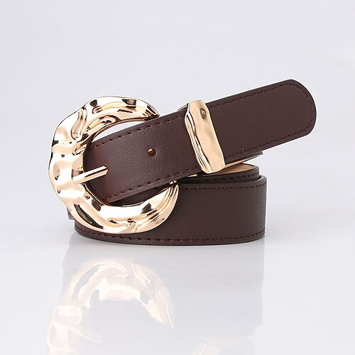 Women's Unisex PU Buckle Belt PU Leather O-ring Buckle O-ring Casual Classic Party Daily Black Brown Navy Blue Beige
Women's Unisex PU Buckle Belt PU Leather O-ring Buckle O-ring Casual Classic Party Daily Black Brown Navy Blue Beige