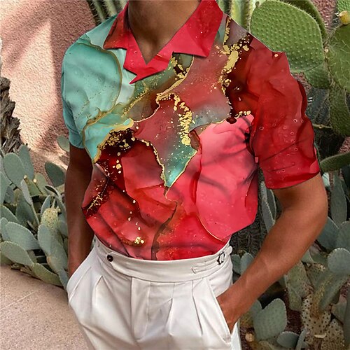 Men's Collar Polo Shirt Golf Shirt Floral Turndown Wine 3D Print Casual Daily Short Sleeve Print Clothing Apparel Fashion Designer Casual Breathable / Sports
Men's Collar Polo Shirt Golf Shirt Floral Turndown Wine 3D Print Casual Daily Short Sleeve Print Clothing Apparel Fashion Designer Casual Breathable / Sports