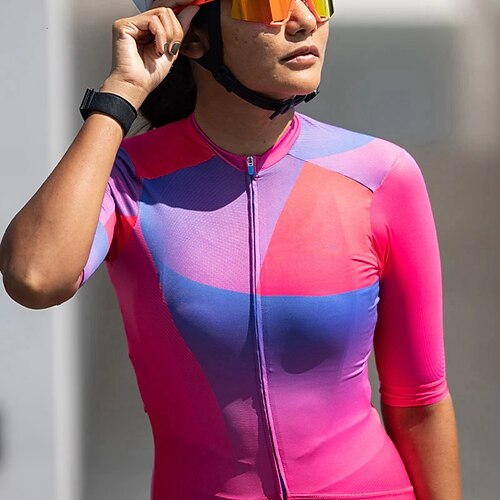 21Grams Women's Cycling Jersey Short Sleeve Bike Top with 3 Rear Pockets Mountain Bike MTB Road Bike Cycling Breathable Quick Dry Moisture Wicking Reflective Strips Red Color Block Polyester Spandex
21Grams Women's Cycling Jersey Short Sleeve Bike Top with 3 Rear Pockets Mountain Bike MTB Road Bike Cycling Breathable Quick Dry Moisture Wicking Reflective Strips Red Color Block Polyester Spandex