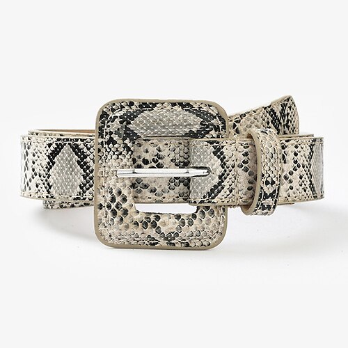 Women's Unisex PU Buckle Belt PU Leather Prong Buckle Snake Skin Casual Classic Party Daily Beige
Women's Unisex PU Buckle Belt PU Leather Prong Buckle Snake Skin Casual Classic Party Daily Beige