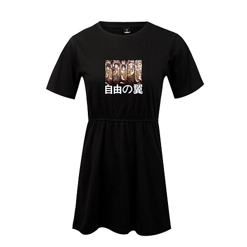 Inspired by Attack on Titan Eren Jaeger Cosplay Costume Cartoon 100% Polyester Pattern Harajuku Graphic Kawaii Dress For Women's
Inspired by Attack on Titan Eren Jaeger Cosplay Costume Cartoon 100% Polyester Pattern Harajuku Graphic Kawaii Dress For Women's