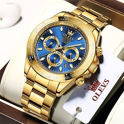 

OLEVS Mechanical Watch for Men Analog Automatic self-winding Oversize Luminous Modern Style Waterproof Calendar Shock Resistant Alloy Stainless Steel Fashion / Noctilucent