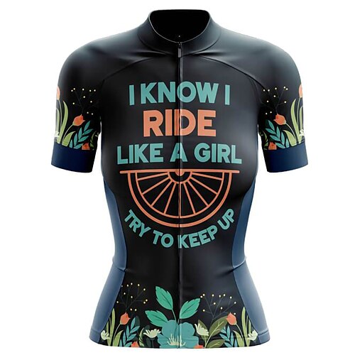 21Grams Women's Cycling Jersey Short Sleeve Bike Top with 3 Rear Pockets Mountain Bike MTB Road Bike Cycling Breathable Quick Dry Moisture Wicking Reflective Strips Dark Navy Floral Botanical
21Grams Women's Cycling Jersey Short Sleeve Bike Top with 3 Rear Pockets Mountain Bike MTB Road Bike Cycling Breathable Quick Dry Moisture Wicking Reflective Strips Dark Navy Floral Botanical