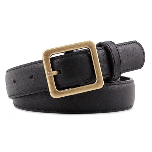 Women's Unisex PU Buckle Belt PU Leather Prong Buckle Plain Casual Classic Party Daily Black
Women's Unisex PU Buckle Belt PU Leather Prong Buckle Plain Casual Classic Party Daily Black