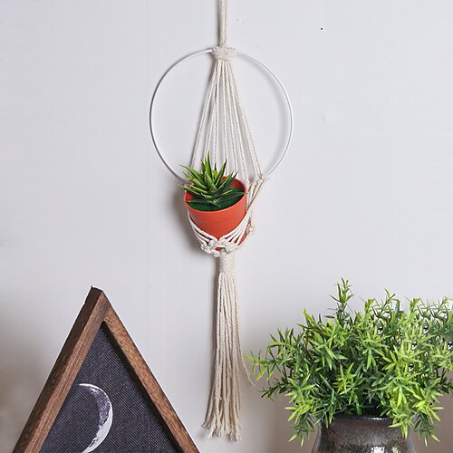 Home Decoration Round Hanging Basket Pure Hand Woven Hanging Basket Green Plant Wall Hanging Decoration
Home Decoration Round Hanging Basket Pure Hand Woven Hanging Basket Green Plant Wall Hanging Decoration