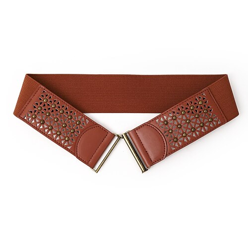 Women's Wide Belt PU Leather Metal Bucke Engraved Formal Vintage Retro Holiday Work Brown
Women's Wide Belt PU Leather Metal Bucke Engraved Formal Vintage Retro Holiday Work Brown