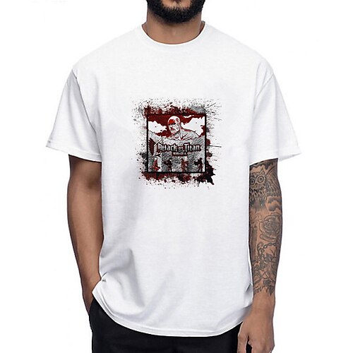 Inspired by Attack on Titan Eren Jaeger Cosplay Costume T-shirt 100% Polyester Pattern Harajuku Graphic Kawaii T-shirt For Men's / Women's / Couple's
Inspired by Attack on Titan Eren Jaeger Cosplay Costume T-shirt 100% Polyester Pattern Harajuku Graphic Kawaii T-shirt For Men's / Women's / Couple's