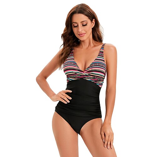 Mulheres roupa de banho Em V Body Roupa de banho Floral / Botânico Roupa de Banho Listras coloridas / preto Respirável Secagem Rápida Leve Sem Manga - Natação Surfe Praia Verão
Mulheres roupa de banho Em V Body Roupa de banho Floral / Botânico Roupa de Banho Listras coloridas / preto Respirável Secagem Rápida Leve Sem Manga - Natação Surfe Praia Verão
