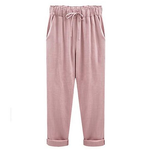 Women's Plus Size Chinos Pants Trousers Pocket Solid Color Basic Vacation Daily Vacation Natural Ankle-Length Fall Spring Black Blue Pink L XL XXL 3XL 4XL / Linen
Women's Plus Size Chinos Pants Trousers Pocket Solid Color Basic Vacation Daily Vacation Natural Ankle-Length Fall Spring Black Blue Pink L XL XXL 3XL 4XL / Linen