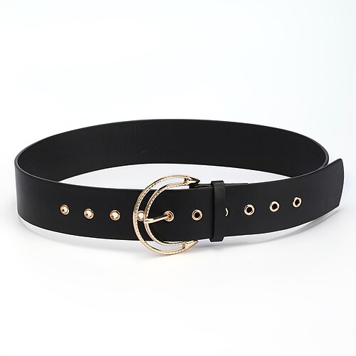 Women's PU Buckle Belt Wide Belt PU Leather Metal Bucke Geometric Casual Classic Gift Daily Black
Women's PU Buckle Belt Wide Belt PU Leather Metal Bucke Geometric Casual Classic Gift Daily Black