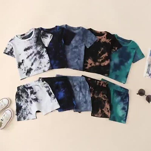 2 pezzi Bambino Da ragazzo T-shirt e pantaloncini Completo Vestito Colorato a macchie Manica corta Impostare Strada Giornaliero Comoda Estate 1-5 anni Verde Blu Marrone
2 pezzi Bambino Da ragazzo T-shirt e pantaloncini Completo Vestito Colorato a macchie Manica corta Impostare Strada Giornaliero Comoda Estate 1-5 anni Verde Blu Marrone