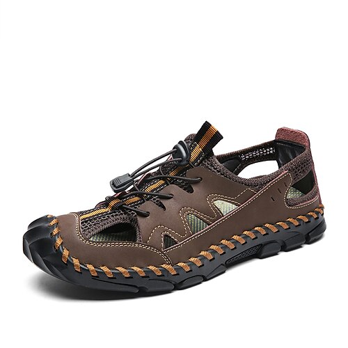Men's Sandals Fisherman Sandals Comfort Sandals Casual Beach Daily Faux Leather Black Brown Spring
Men's Sandals Fisherman Sandals Comfort Sandals Casual Beach Daily Faux Leather Black Brown Spring