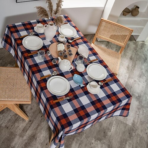 Tablecloth Cotton Linen Rectangle Table Cloths Farmhouse Style for Kitchen Dining, Party, Holiday, Christmas, Buffet
Tablecloth Cotton Linen Rectangle Table Cloths Farmhouse Style for Kitchen Dining, Party, Holiday, Christmas, Buffet