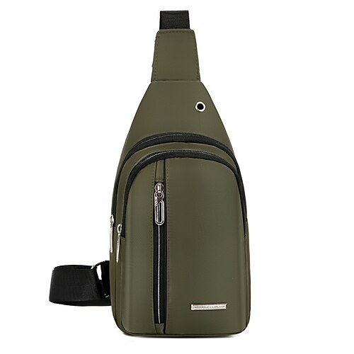 Men's Sling Shoulder Bag Nylon Zipper Solid Color Daily Outdoor Green Blue Black Gray
Men's Sling Shoulder Bag Nylon Zipper Solid Color Daily Outdoor Green Blue Black Gray