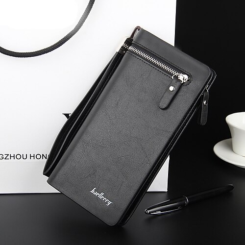 Homme Portefeuille faux cuir du quotidien Bureau et carrière Relief Couleur unie Café Marron Noir Café foncé
Homme Portefeuille faux cuir du quotidien Bureau et carrière Relief Couleur unie Café Marron Noir Café foncé