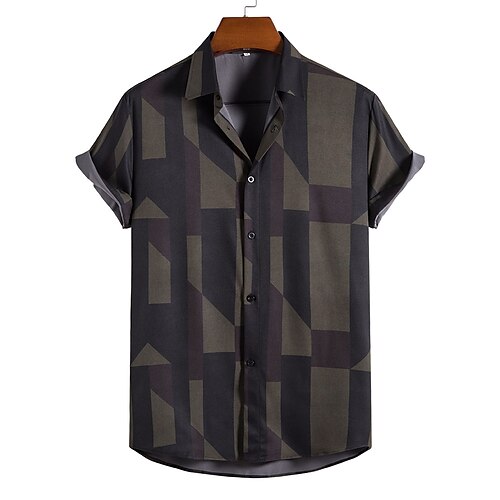 Men's Shirt Geometric Classic Collar Holiday Beach Print Tops Casual Tropical Black / Summer
Men's Shirt Geometric Classic Collar Holiday Beach Print Tops Casual Tropical Black / Summer