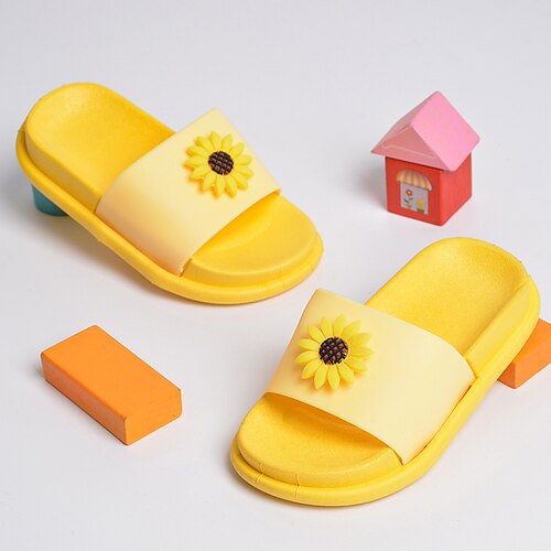 Boys Girls' Slippers Flip-Flops Casual Daily PVC Fast Dry Non-slipping Little Kids(4-7ys) Casual Daily Outdoor Indoor Flower Yellow Summer
Boys Girls' Slippers Flip-Flops Casual Daily PVC Fast Dry Non-slipping Little Kids(4-7ys) Casual Daily Outdoor Indoor Flower Yellow Summer