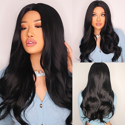 Long Black Brown Ombre Wigs Cosplay Body Wave Synthetic Wigs For White/Black Women Brazilian American Natural Hair
Long Black Brown Ombre Wigs Cosplay Body Wave Synthetic Wigs For White/Black Women Brazilian American Natural Hair