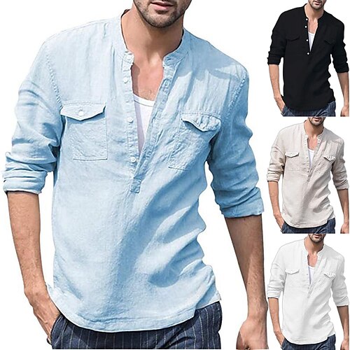 Men's Hiking Shirt / Button Down Shirts Henley Shirt Summer Outdoor Breathable Lightweight Soft Comfortable Tee Tshirt Top Fishing Climbing Running Lake blue White Black Beige
Men's Hiking Shirt / Button Down Shirts Henley Shirt Summer Outdoor Breathable Lightweight Soft Comfortable Tee Tshirt Top Fishing Climbing Running Lake blue White Black Beige