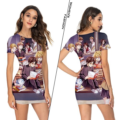 Inspired by Attack on Titan Eren Jaeger Cosplay Costume Cartoon 100% Polyester Pattern Harajuku Graphic Kawaii Dress For Women's
Inspired by Attack on Titan Eren Jaeger Cosplay Costume Cartoon 100% Polyester Pattern Harajuku Graphic Kawaii Dress For Women's