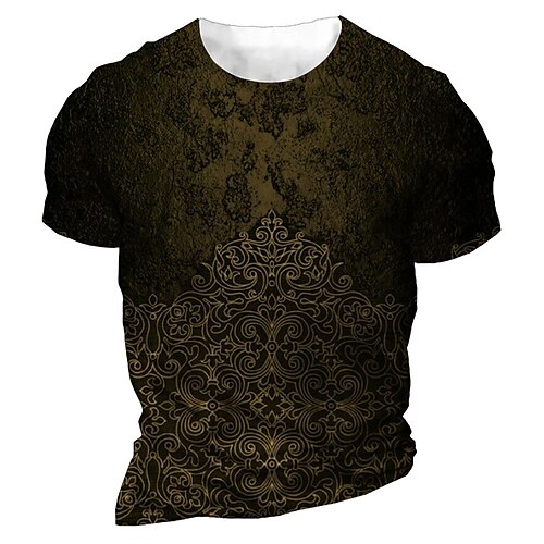 Men's Unisex T shirt 3D Print Floral Graphic Prints Crew Neck Street Daily Print Short Sleeve Tops Casual Vintage Designer Big and Tall Brown
Men's Unisex T shirt 3D Print Floral Graphic Prints Crew Neck Street Daily Print Short Sleeve Tops Casual Vintage Designer Big and Tall Brown