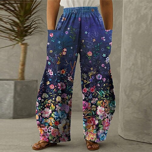 Women's Plus Size Harem Chinos Pocket Print Floral Casual Folk Style Casual Daily High Full Length Fall Spring Green White Gray L XL XXL 3XL
Women's Plus Size Harem Chinos Pocket Print Floral Casual Folk Style Casual Daily High Full Length Fall Spring Green White Gray L XL XXL 3XL