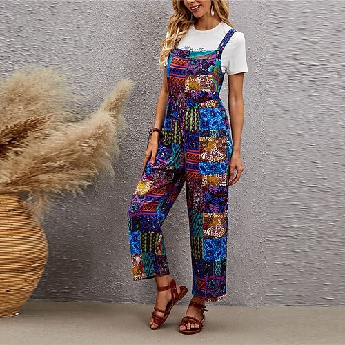Damen Jumpsuit Bedruckt Blumen Quadratischer Ausschnitt Strassenmode Casual Strasse Urlaub Regular Fit Ärmellos Blau Orange Rote S M L XL Frühling
Damen Jumpsuit Bedruckt Blumen Quadratischer Ausschnitt Strassenmode Casual Strasse Urlaub Regular Fit Ärmellos Blau Orange Rote S M L XL Frühling