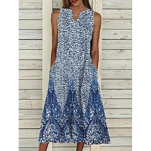 Women's Casual Dress Midi Dress Basket color Purple Sleeveless Floral Print Spring Summer V Neck 2022 S M L XL 2XL 3XL 4XL 5XL
Women's Casual Dress Midi Dress Basket color Purple Sleeveless Floral Print Spring Summer V Neck 2022 S M L XL 2XL 3XL 4XL 5XL