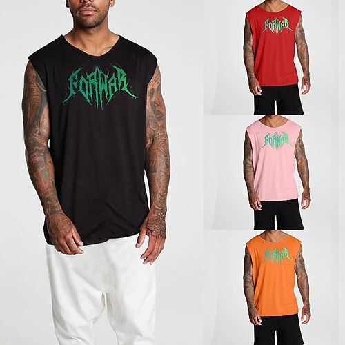 Men's Tank Top Vest Hot Stamping Graphic Abstract Crew Neck Casual Daily Print Sleeveless Tops Lightweight Fashion Big and Tall Sports Black Pink Orange
Men's Tank Top Vest Hot Stamping Graphic Abstract Crew Neck Casual Daily Print Sleeveless Tops Lightweight Fashion Big and Tall Sports Black Pink Orange