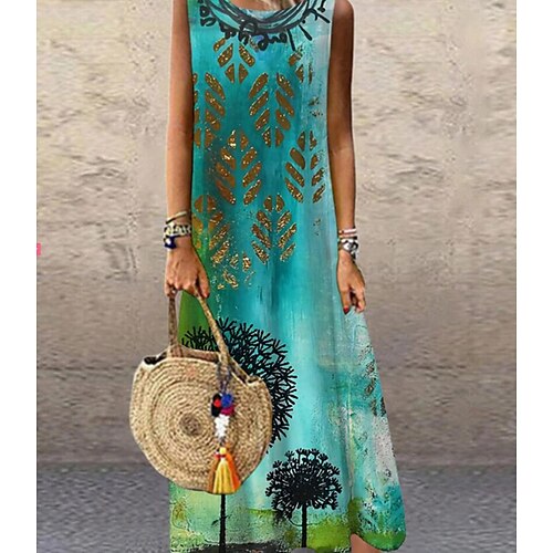 Women's Shift Dress Maxi long Dress Black gray Blue Wine Dark Green Navy Blue Yellow Sleeveless Floral Print Color Gradient Print Summer Crew Neck Boho 2022 S M L XL XXL 3XL
Women's Shift Dress Maxi long Dress Black gray Blue Wine Dark Green Navy Blue Yellow Sleeveless Floral Print Color Gradient Print Summer Crew Neck Boho 2022 S M L XL XXL 3XL