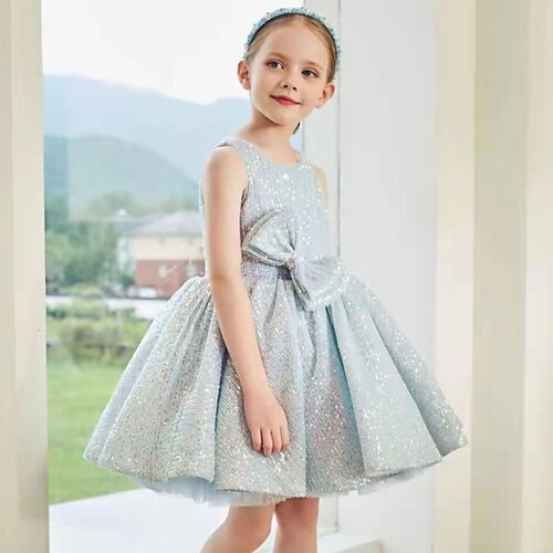 Kids Little Girls' Dress Sequin A Line Dress Birthday Performance Sequins Bow Light Blue Knee-length Sleeveless Princess Sweet Dresses Spring Regular Fit 1pcs 3-12 Years
Kids Little Girls' Dress Sequin A Line Dress Birthday Performance Sequins Bow Light Blue Knee-length Sleeveless Princess Sweet Dresses Spring Regular Fit 1pcs 3-12 Years