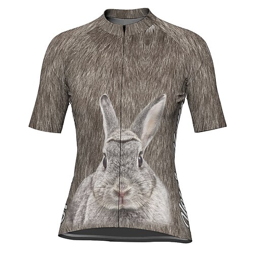 21Grams Women's Short Sleeve Cycling Jersey 3D Rabbit Bike Top Mountain Bike MTB Road Bike Cycling Grey Spandex Polyester Breathable Quick Dry Moisture Wicking Sports Clothing Apparel / Athleisure
21Grams Women's Short Sleeve Cycling Jersey 3D Rabbit Bike Top Mountain Bike MTB Road Bike Cycling Grey Spandex Polyester Breathable Quick Dry Moisture Wicking Sports Clothing Apparel / Athleisure