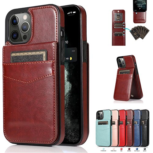 Phone Case For Apple Leather iPhone 13 Pro Max 12 11 SE 2022 X XR XS Max 8 7 Portable Card Holder with Stand Solid Colored TPU PU Leather
Phone Case For Apple Leather iPhone 13 Pro Max 12 11 SE 2022 X XR XS Max 8 7 Portable Card Holder with Stand Solid Colored TPU PU Leather