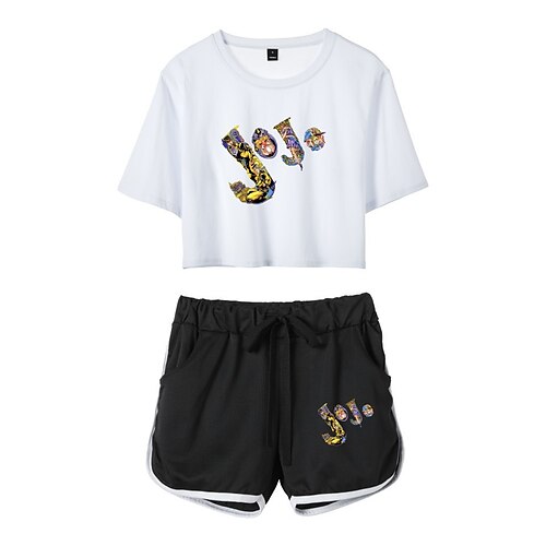 Inspired by JoJo's Bizarre Adventure Kujo Jotaro Outfits Crop Top 100% Polyester Anime Harajuku Graphic Shorts For Women's
Inspired by JoJo's Bizarre Adventure Kujo Jotaro Outfits Crop Top 100% Polyester Anime Harajuku Graphic Shorts For Women's
