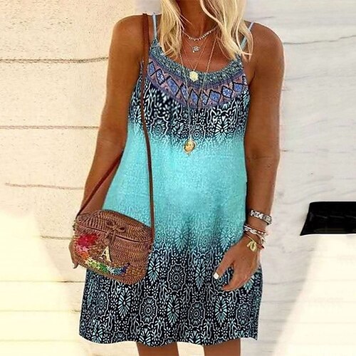 Women's Plus Size Curve Shift Dress Floral Round Neck Print Sleeveless Spring Summer Casual Vintage Short Mini Dress Causal Daily Dress
Women's Plus Size Curve Shift Dress Floral Round Neck Print Sleeveless Spring Summer Casual Vintage Short Mini Dress Causal Daily Dress