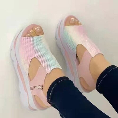 Women's Sandals Daily Plus Size Summer Flat Heel Round Toe Casual Classic Walking Shoes PU Loafer Solid Colored Black Rosy Pink Red
Women's Sandals Daily Plus Size Summer Flat Heel Round Toe Casual Classic Walking Shoes PU Loafer Solid Colored Black Rosy Pink Red
