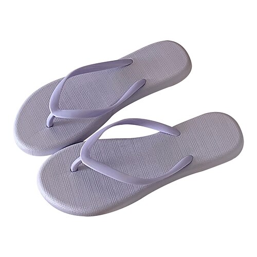 Women's Slippers Flip-Flops Flat Sandals Flat Heel Round Toe Open Toe Elegant Casual Daily PVC Loafer Spring Summer Solid Colored Light Purple Green White
Women's Slippers Flip-Flops Flat Sandals Flat Heel Round Toe Open Toe Elegant Casual Daily PVC Loafer Spring Summer Solid Colored Light Purple Green White
