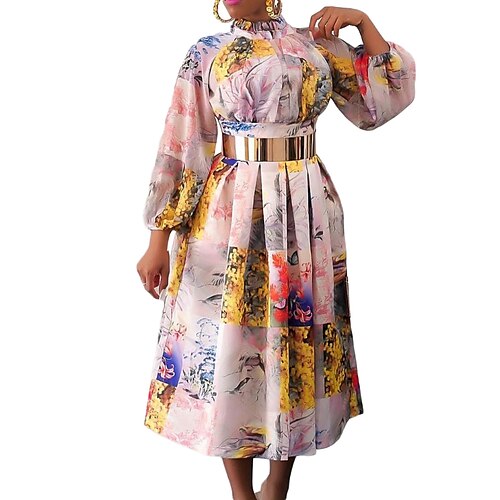 Women's Party Dress Maxi long Dress Green Purple Pink Long Sleeve Floral Lace up Print Spring Summer Stand Collar Party Stylish 2022 S M L XL XXL 3XL
Women's Party Dress Maxi long Dress Green Purple Pink Long Sleeve Floral Lace up Print Spring Summer Stand Collar Party Stylish 2022 S M L XL XXL 3XL