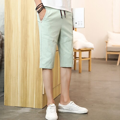 Men's Stylish Casual / Sporty Active Shorts Drawstring Pocket Elastic Waist Short Pants Sports Outdoor Daily Micro-elastic Solid Color Comfort Breathable Mid Waist Black Light Green Khaki Orange
Men's Stylish Casual / Sporty Active Shorts Drawstring Pocket Elastic Waist Short Pants Sports Outdoor Daily Micro-elastic Solid Color Comfort Breathable Mid Waist Black Light Green Khaki Orange