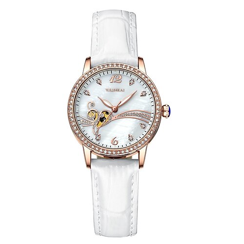WINNER Mechanical Watch for Women Analog Automatic self-winding Stylish Luxury Waterproof Noctilucent Titanium Alloy Genuine Leather Machine
WINNER Mechanical Watch for Women Analog Automatic self-winding Stylish Luxury Waterproof Noctilucent Titanium Alloy Genuine Leather Machine