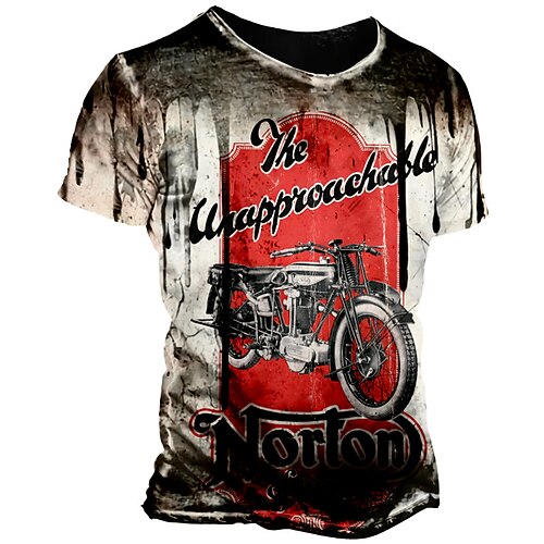 Men's Unisex T shirt Tee Graphic Prints Motorcycle Crew Neck Red 3D Print Outdoor Street Short Sleeve Print Clothing Apparel Sports Designer Casual Retro / Summer / Summer
Men's Unisex T shirt Tee Graphic Prints Motorcycle Crew Neck Red 3D Print Outdoor Street Short Sleeve Print Clothing Apparel Sports Designer Casual Retro / Summer / Summer