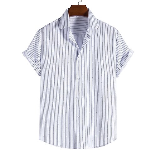 Men's Tuxedo Shirts Casual Shirt Shirt Striped Turndown Street Casual Print Short Sleeve Tops Casual Classic Hawaiian Gentleman Black / White
Men's Tuxedo Shirts Casual Shirt Shirt Striped Turndown Street Casual Print Short Sleeve Tops Casual Classic Hawaiian Gentleman Black / White
