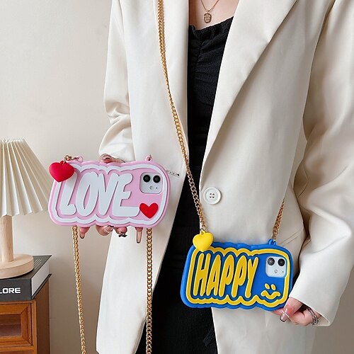Phone Case For Apple Back Cover Handbag Purse Classic Series iPhone 13 Pro Max 12 11 SE 2022 X XR XS Max 8 7 Bumper Frame Shockproof Dustproof Word / Phrase Silicone
Phone Case For Apple Back Cover Handbag Purse Classic Series iPhone 13 Pro Max 12 11 SE 2022 X XR XS Max 8 7 Bumper Frame Shockproof Dustproof Word / Phrase Silicone