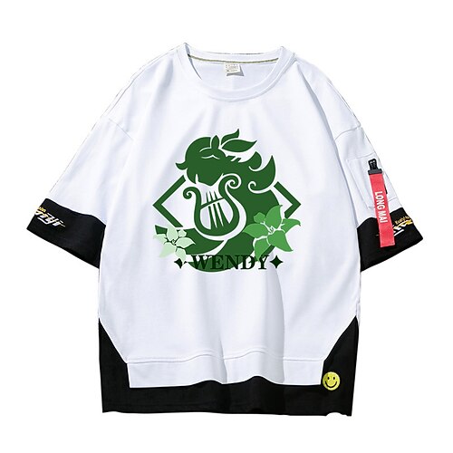 Inspired by Genshin Impact Venti T-shirt Cartoon 100% Polyester Anime Harajuku Graphic Kawaii T-shirt For Men's / Women's / Couple's
Inspired by Genshin Impact Venti T-shirt Cartoon 100% Polyester Anime Harajuku Graphic Kawaii T-shirt For Men's / Women's / Couple's