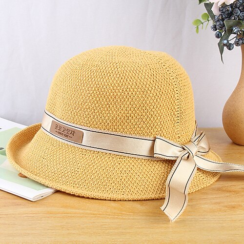 Vintage Style Elegant Acrylic / Cotton / Straw Kentucky Derby Hat / Hats with Bowknot / Split Joint / Pure Color 1 PC Casual / Holiday Headpiece
Vintage Style Elegant Acrylic / Cotton / Straw Kentucky Derby Hat / Hats with Bowknot / Split Joint / Pure Color 1 PC Casual / Holiday Headpiece