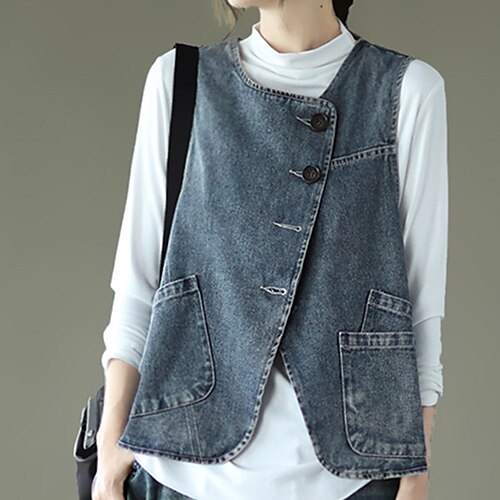 Per donna Gilet Giacca di jeans Gilet di jeans Strada Giornaliero Per uscire Primavera Autunno Standard Cappotto Standard Antivento Tenere al caldo Streetwear Informale Giacca Senza maniche Liscio
Per donna Gilet Giacca di jeans Gilet di jeans Strada Giornaliero Per uscire Primavera Autunno Standard Cappotto Standard Antivento Tenere al caldo Streetwear Informale Giacca Senza maniche Liscio