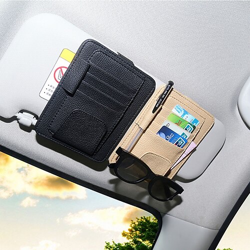 Hot Car Sun Visor Sun Glasses Sunglasses Clip Credit Card Pen Holder Multifunctional Auto Storage Bag Business ID Fastener
Hot Car Sun Visor Sun Glasses Sunglasses Clip Credit Card Pen Holder Multifunctional Auto Storage Bag Business ID Fastener