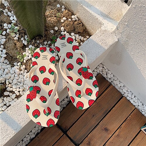Women's Slippers Flip-Flops Flat Sandals Flat Heel Round Toe Open Toe Elegant Casual Daily PVC Loafer Spring Summer Beige
Women's Slippers Flip-Flops Flat Sandals Flat Heel Round Toe Open Toe Elegant Casual Daily PVC Loafer Spring Summer Beige