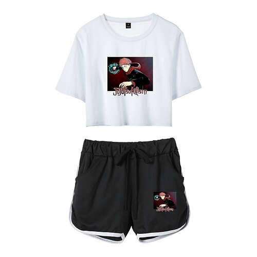 Inspired by Jujutsu Kaisen Itadori Yuji Outfits Crop Top 100% Polyester Anime Harajuku Graphic Shorts For Women's
Inspired by Jujutsu Kaisen Itadori Yuji Outfits Crop Top 100% Polyester Anime Harajuku Graphic Shorts For Women's